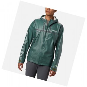 Kurtki Columbia OutDry Ex Eco II Tech Shell Męskie Zielone | 53JQZCVBU