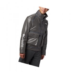 Kurtki Columbia PFG Flycaster OutDry Ex Wading Męskie Szare | 30NUAOSWL