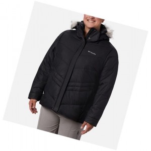 Kurtki Columbia Peak to Park Insulated Plus Size Damskie Czarne | 53OTZBHJS