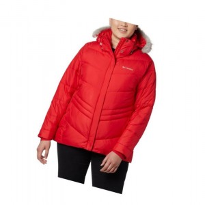 Kurtki Columbia Peak to Park Insulated Plus Size Damskie Czerwone | 29SEFDIVN