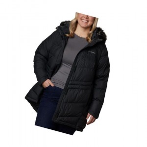 Kurtki Columbia Peak to Park Mid Insulated Plus Size Damskie Czarne | 34BQJPXTA