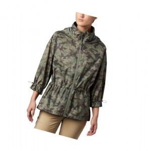 Kurtki Columbia Poe Creek Damskie Szare Zielone Camo | 47EMPRUSX