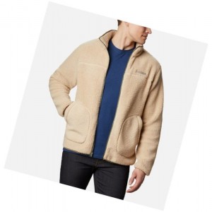 Kurtki Columbia Rugged Ridge II Sherpa Full Zip Fleece Męskie Khaki Szare Zielone | 86DKAVRJP