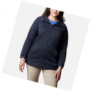 Kurtki Columbia Saturday Trail Full Zip Plus Size Damskie Granatowe | 61UGKCERM