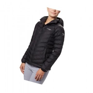 Kurtki Columbia Snow Country Hooded Damskie Czarne | 56ETWMUYF