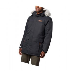 Kurtki Columbia South Canyon Long Down Parka Męskie Czarne | 05FPTQWUJ