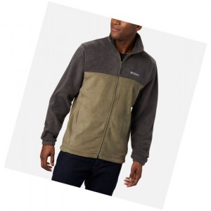 Kurtki Columbia Steens Mountain 2.0 Full Zip Fleece Męskie Ciemny Szare Zielone | 52PLUETDB