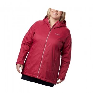 Kurtki Columbia Switchback Lined Long Plus Size Damskie Czerwone Fioletowe Czerwone Fioletowe | 96CVRDPEU