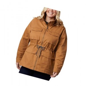 Kurtki Columbia Tummil Pines Plus Size Damskie Brązowe | 36XBUNTRY