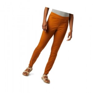 Legginsy Columbia Pinnacle Peak Colored Twill Damskie Brązowe | 09AKUEXVL