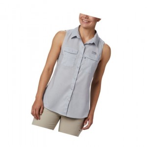 PFG Fishing Columbia PFG Bonehead Stretch Sleeveless Damskie Szare | 53ZVYRKMQ