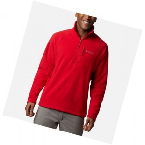 Pulower Columbia Fast Trek III Half Zip Fleece Męskie Niebieskie Czerwone | 75MFSIBQC