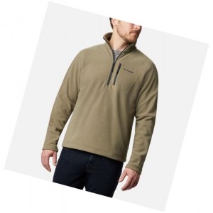 Pulower Columbia Fast Trek III Half Zip Fleece Męskie Szare Zielone | 18GSLWCXU