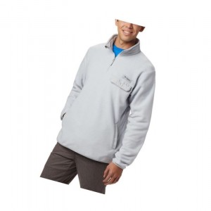 Pulower Columbia Harborside II Fleece Męskie Szare | 73UPICFBA