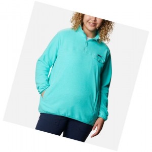 Pulower Columbia Harborside II Fleece Plus Size Damskie Niebieskie | 86JWDVLQZ