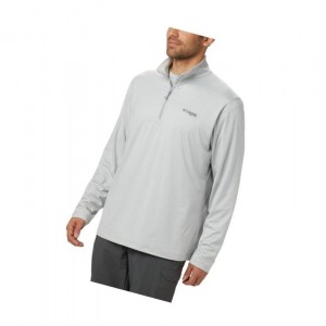 Pulower Columbia PFG Slack Tide 1/4 Zip Big Męskie Szare | 51ECIOTMQ