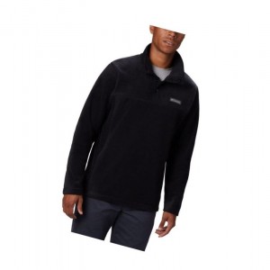 Pulower Columbia Steens Mountain Half Snap Fleece Męskie Czarne | 25VDNQGZW