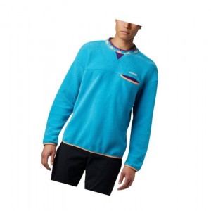 Pulower Columbia Wapitoo Fleece Męskie Niebieskie | 53BAMWCZP