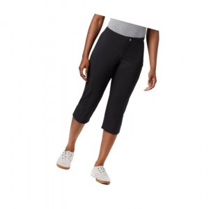 Spodnie Columbia Just Right II Capri Pant Damskie Czarne | 26BOQGZSY