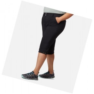 Spodnie Columbia Saturday Trail II Knee Pant Plus Sizes Damskie Czarne | 20TKESODV