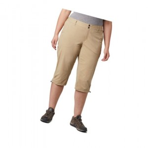 Spodnie Columbia Saturday Trail II Knee Pant Plus Sizes Damskie Brązowe | 85WVDJHAB