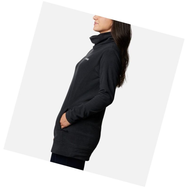 Bluza Columbia Ali Peak Fleece Tunic Damskie Czarne | 82YLAGVMQ