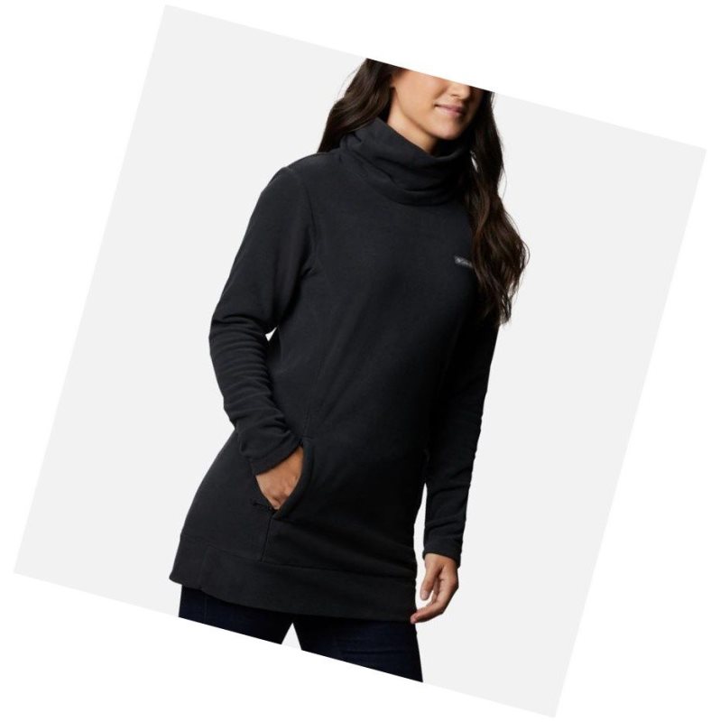 Bluza Columbia Ali Peak Fleece Tunic Damskie Czarne | 82YLAGVMQ