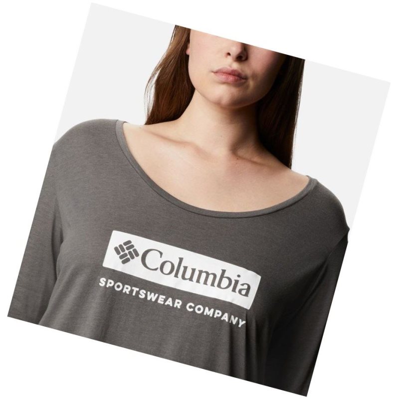 Bluza Columbia Autumn Trek Long Sleeve Relaxed Damskie Szare | 27YPBSKZU