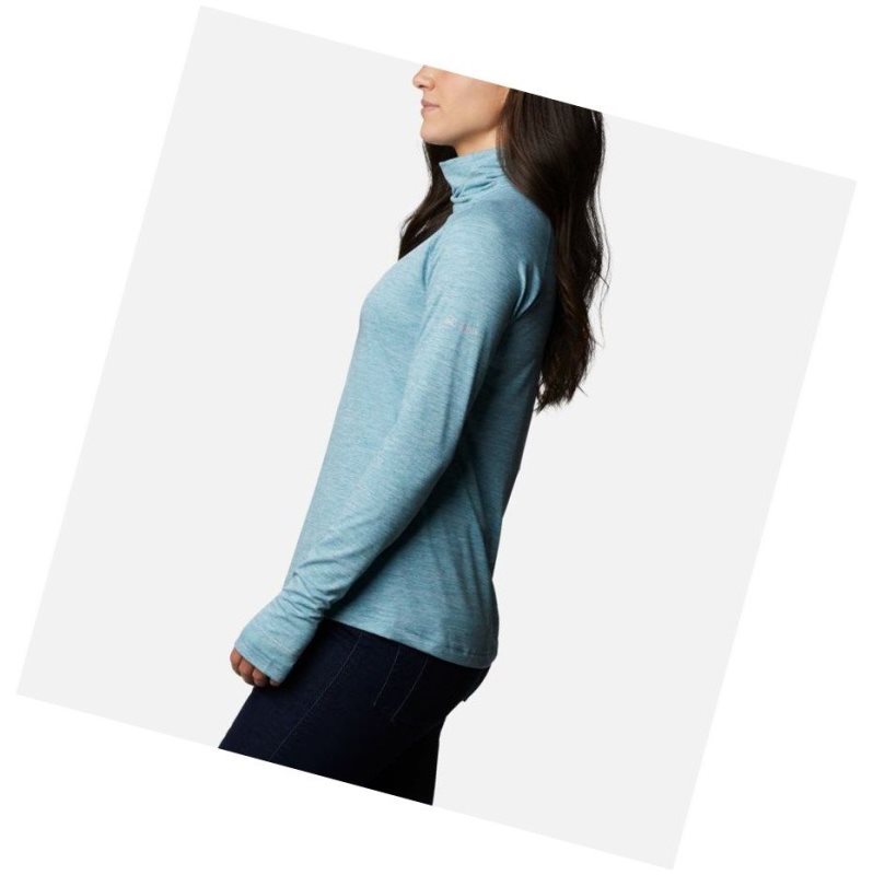 Bluza Columbia Bryce Canyon II Turtleneck Damskie Niebieskie | 69JYRFQMG