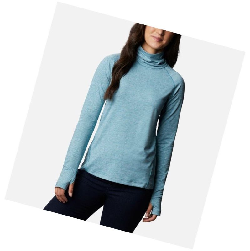 Bluza Columbia Bryce Canyon II Turtleneck Damskie Niebieskie | 69JYRFQMG