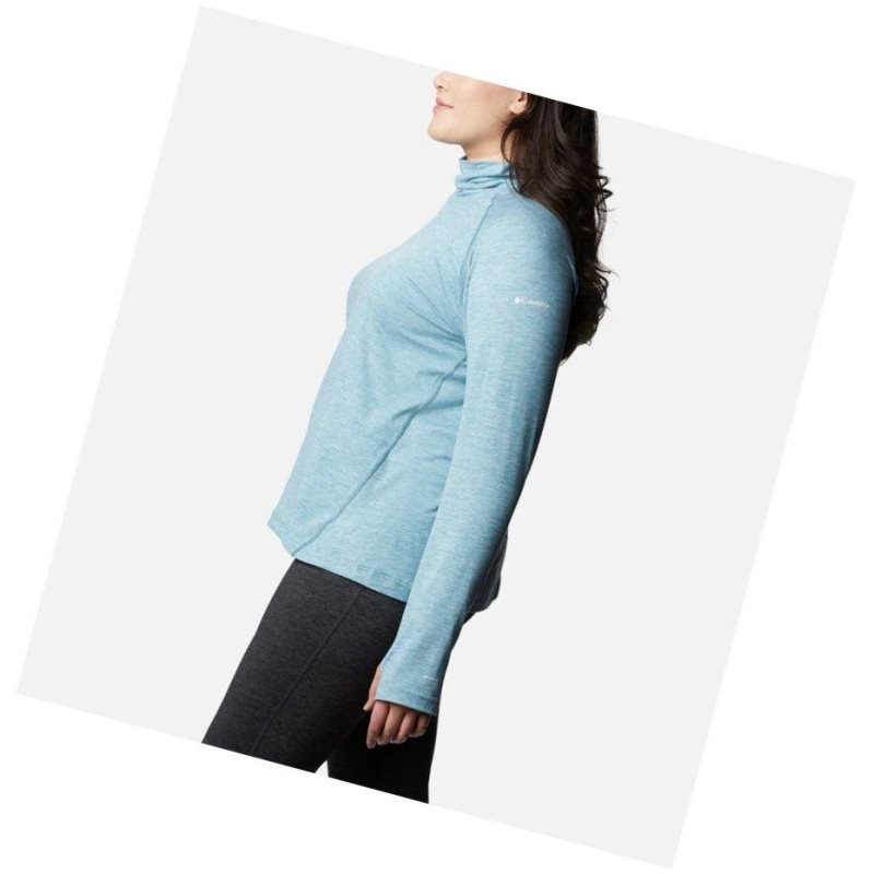 Bluza Columbia Bryce Canyon II Turtleneck Plus Size Damskie Niebieskie | 50ERSDZLH