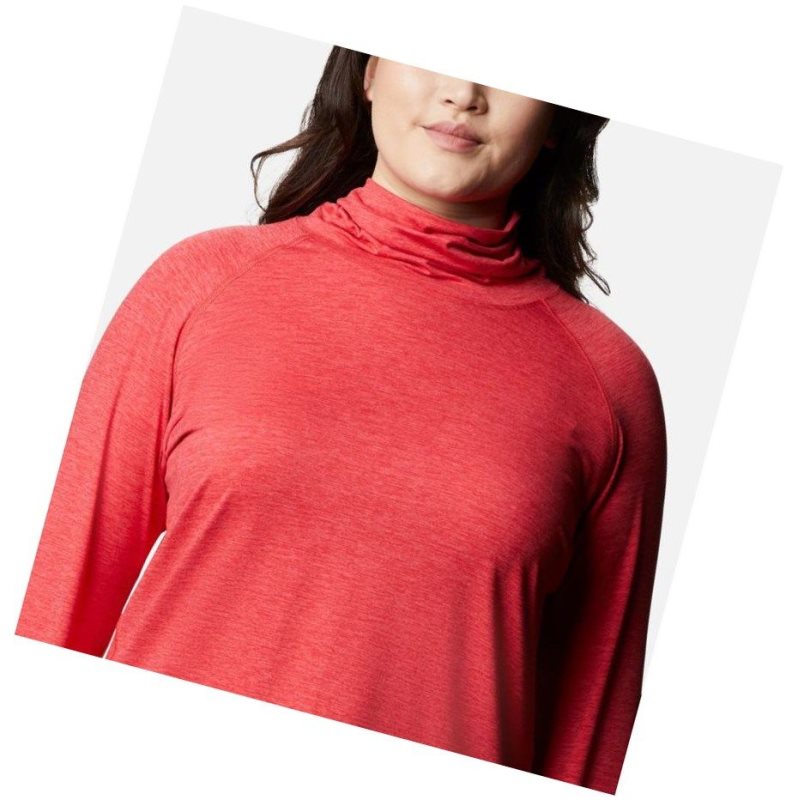 Bluza Columbia Bryce Canyon II Turtleneck Plus Size Damskie Głęboka Różowe | 93UNHEBFC