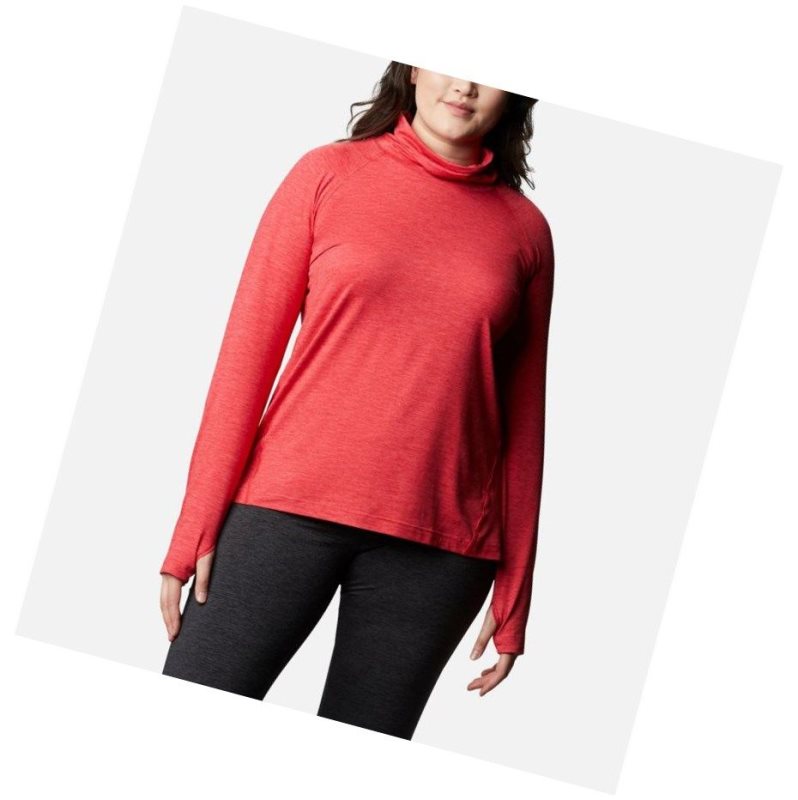 Bluza Columbia Bryce Canyon II Turtleneck Plus Size Damskie Głęboka Różowe | 93UNHEBFC