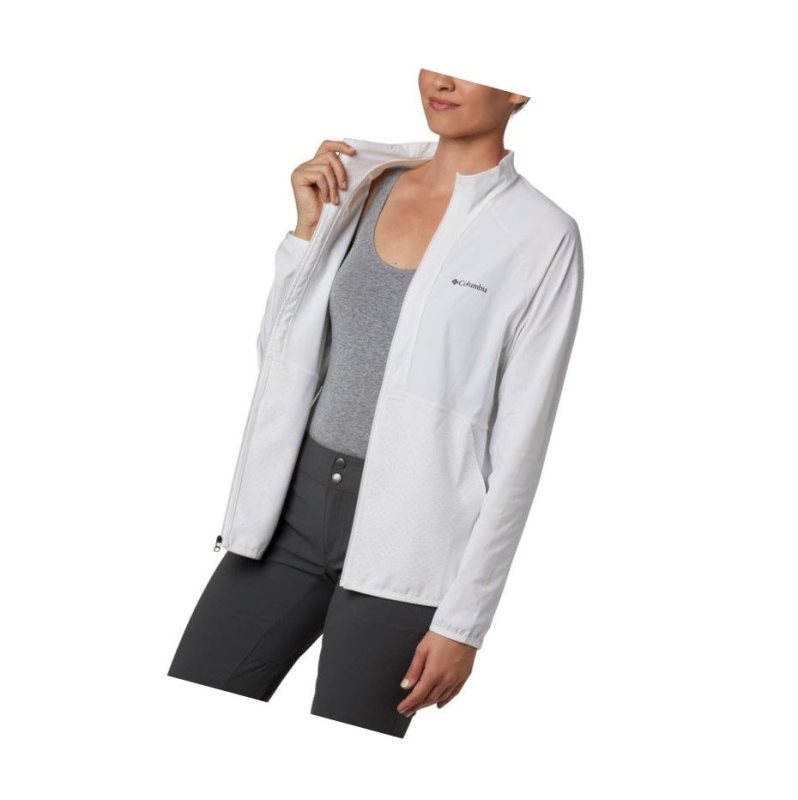 Bluza Columbia Bryce Peak Perforated Full Zip Damskie Białe | 72ATRMBYQ