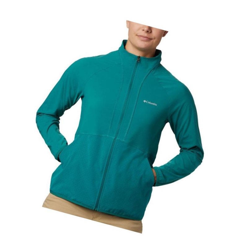 Bluza Columbia Bryce Peak Perforated Full Zip Damskie Głęboka Zielone | 98TCWQRJS