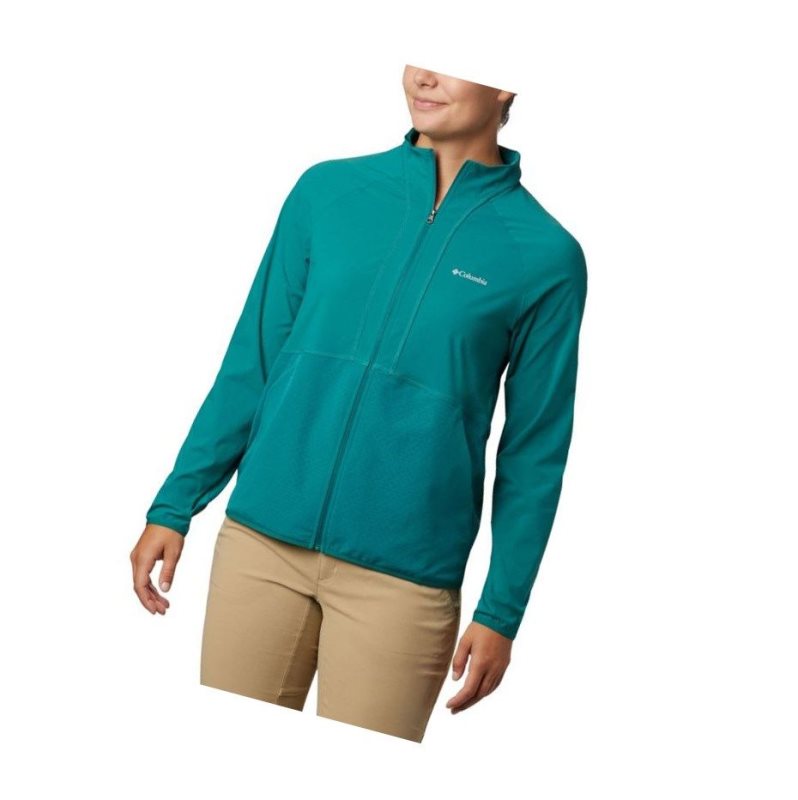 Bluza Columbia Bryce Peak Perforated Full Zip Damskie Głęboka Zielone | 98TCWQRJS