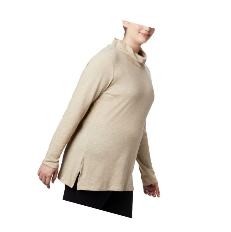 Bluza Columbia Canyon Point Cowl Neck Plus Size Damskie Kremowe | 36BIZSMNY