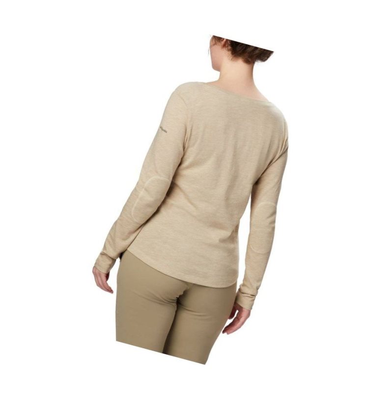 Bluza Columbia Canyon Point Henley Damskie Kremowe | 31WJSPTBU