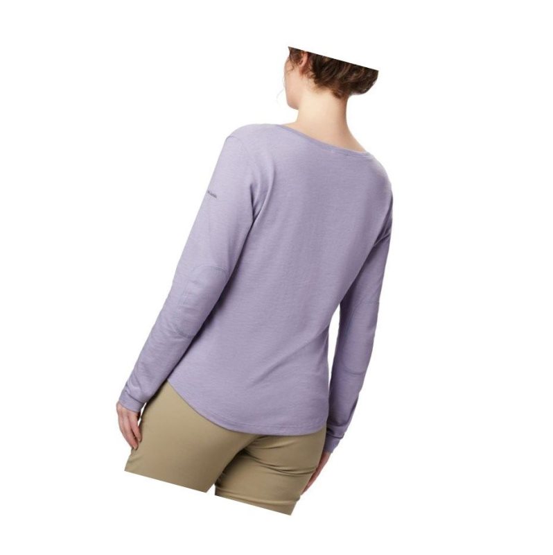 Bluza Columbia Canyon Point Henley Damskie Fioletowe | 08JQXUBYD