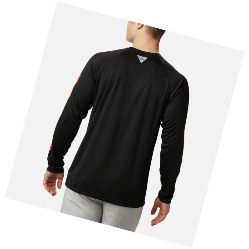 Bluza Columbia Collegiate PFG Terminal Tackle Long Sleeve - Oregon State Męskie Brązowe Pomarańczowe Czarne | 23TNYRVLB