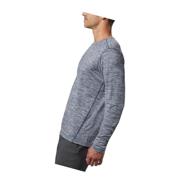 Bluza Columbia Deschutes Runner Long Sleeve Big Męskie Ciemny Niebieskie | 74DSNIUVL