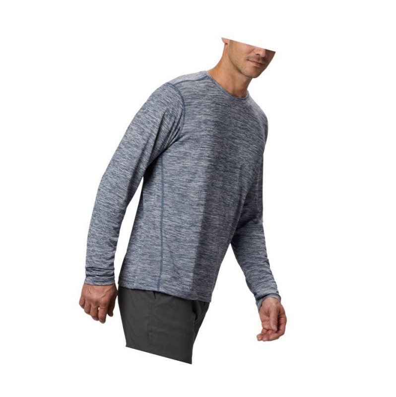 Bluza Columbia Deschutes Runner Long Sleeve Big Męskie Ciemny Niebieskie | 74DSNIUVL