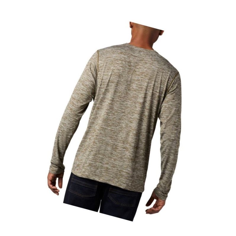 Bluza Columbia Deschutes Runner Long Sleeve Big Męskie Oliwkowe | 21UOZGSRQ