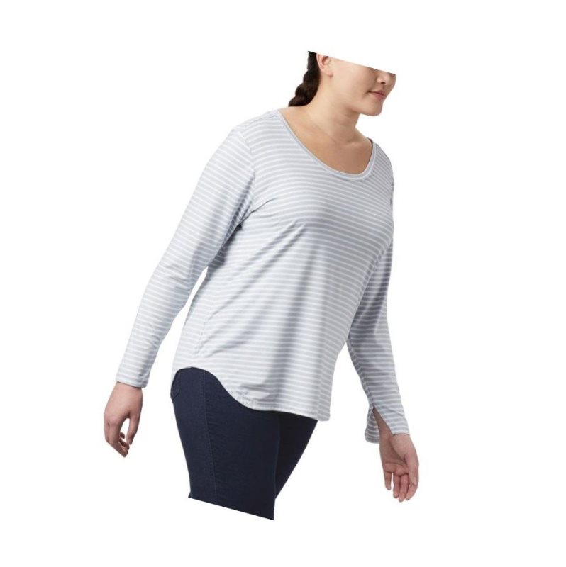 Bluza Columbia Firwood Camp Long Sleeve Plus Size Damskie Białe | 67IRPGHFB