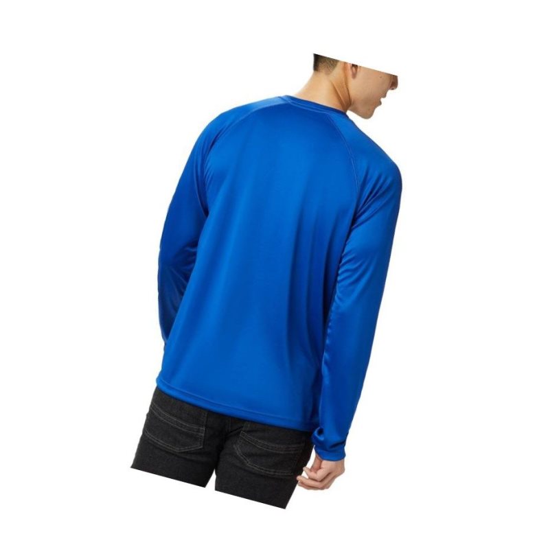 Bluza Columbia Fork Stream Long Sleeve Męskie Niebieskie | 58DOZIWQA