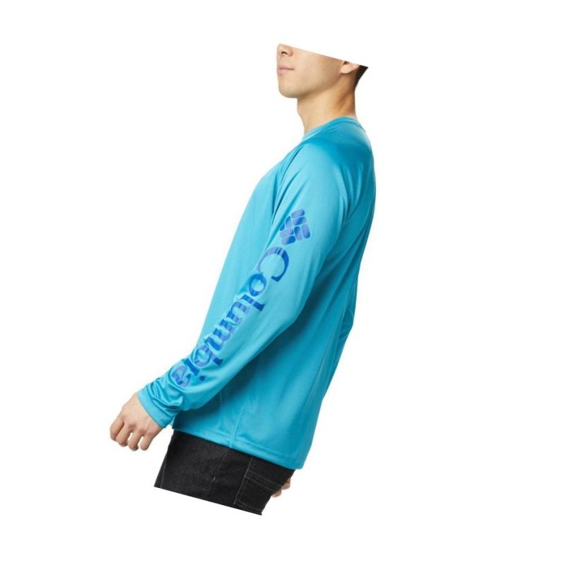 Bluza Columbia Fork Stream Long Sleeve Męskie Niebieskie | 12OWIJFGE