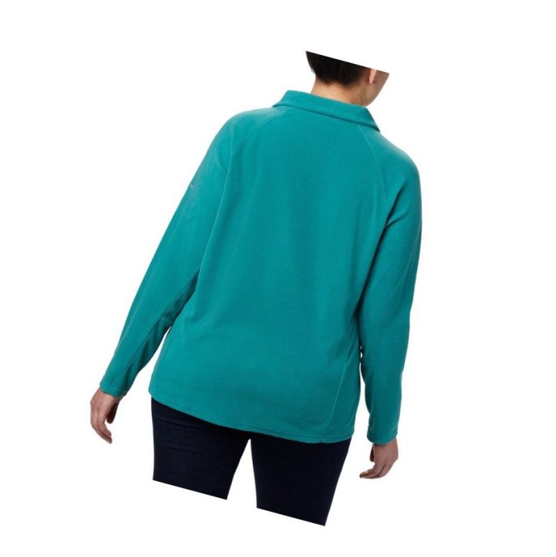 Bluza Columbia Glacial IV 1/2 Zip Plus Size Damskie Głęboka Zielone | 83LDKBVGF