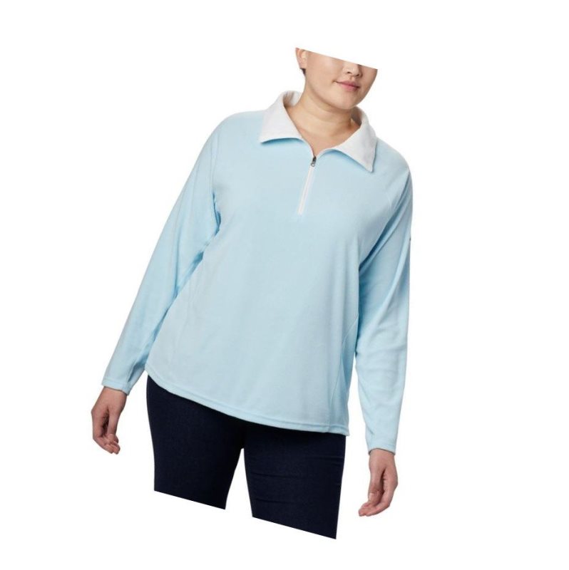 Bluza Columbia Glacial IV 1/2 Zip Plus Size Damskie Niebieskie | 15FLCSNJZ