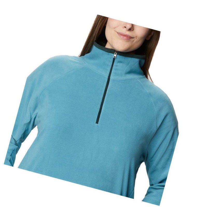 Bluza Columbia Glacial IV 1/2 Zip Plus Size Damskie Niebieskie | 05CXVRGIT