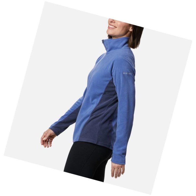 Bluza Columbia Glacial IV Half Zip Fleece Damskie Granatowe | 71LVZAMSD